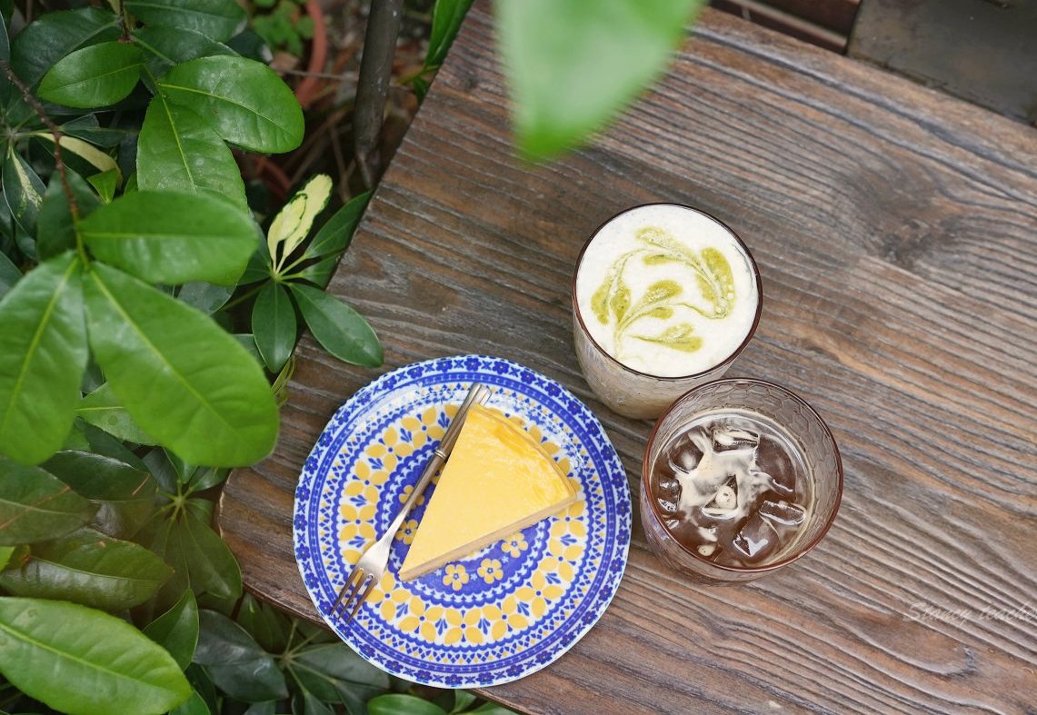 淡水咖啡廳「光子豆豆」擁有天使翅膀的秘境花園咖啡廳手作南瓜起司蛋糕必點