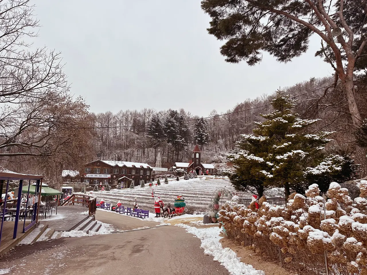 香草島樂園 首爾一日遊景點推薦，韓國最大香草植物園白雪皚皚超級浪漫（交通、票價）