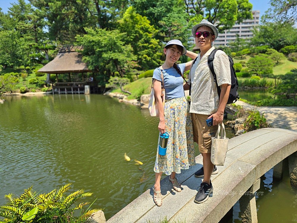 廣島自由行景點「縮景園」日本歷史公園百選隱身在市區裡面的淨土茶道大師創立茗園