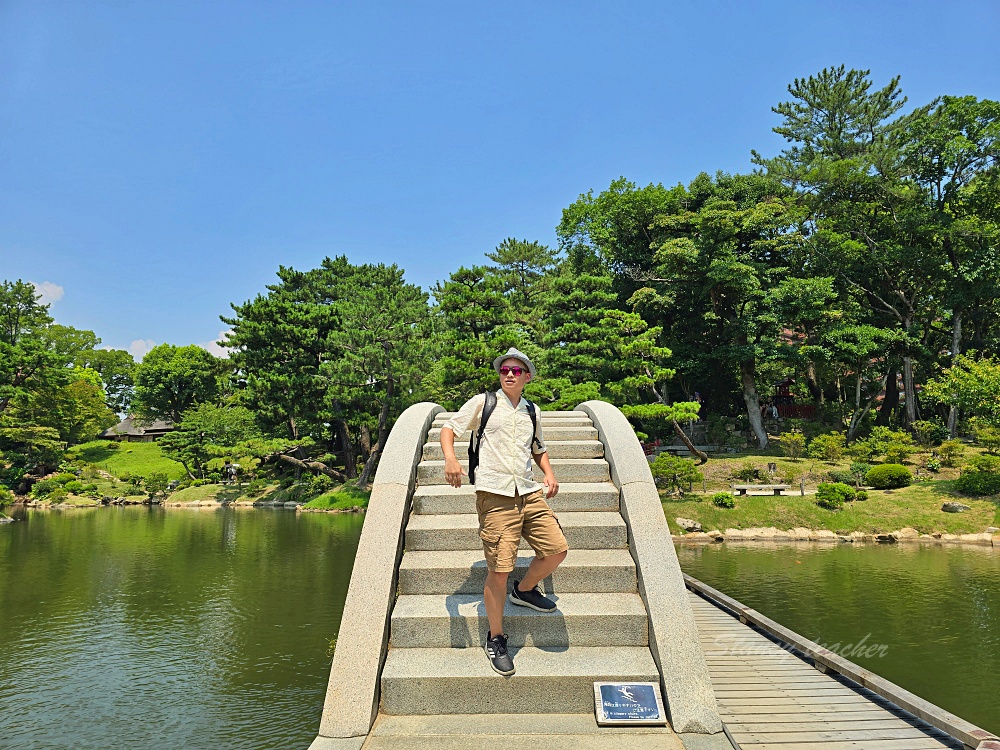 廣島自由行景點「縮景園」日本歷史公園百選隱身在市區裡面的淨土茶道大師創立茗園