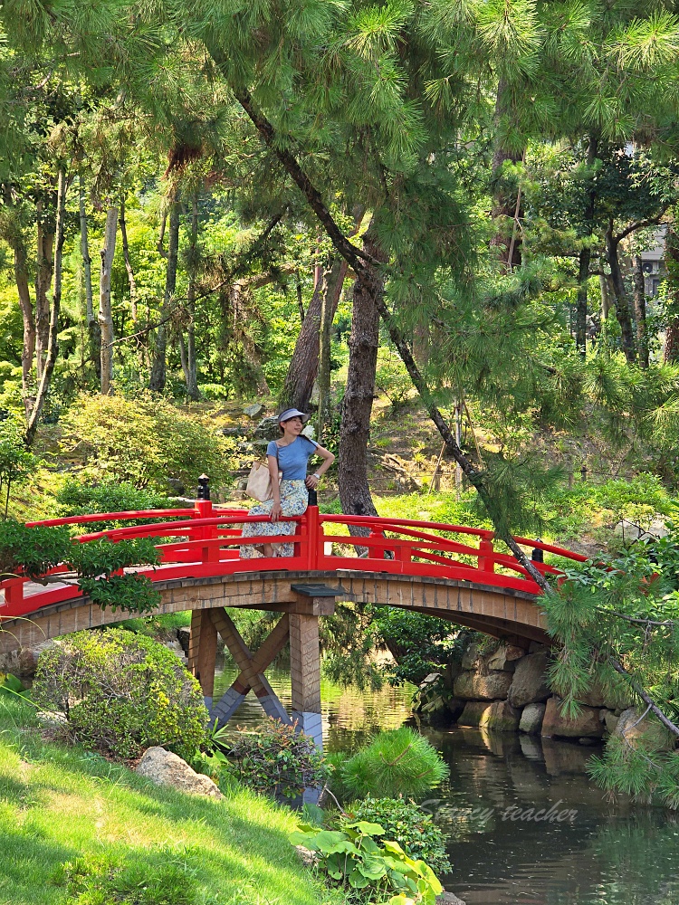 廣島自由行景點「縮景園」日本歷史公園百選隱身在市區裡面的淨土茶道大師創立茗園