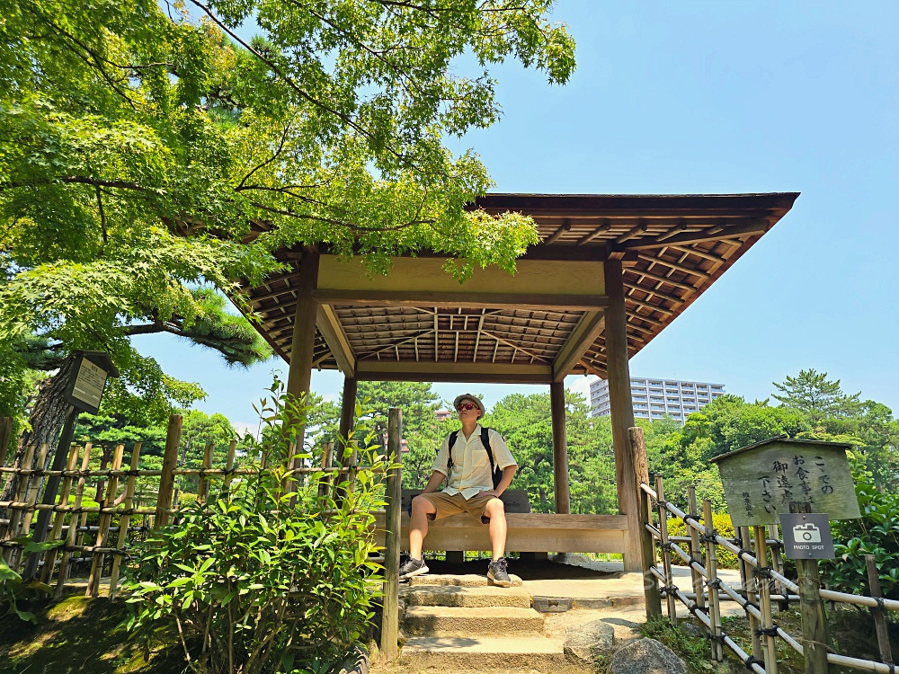 廣島自由行景點「縮景園」日本歷史公園百選隱身在市區裡面的淨土茶道大師創立茗園