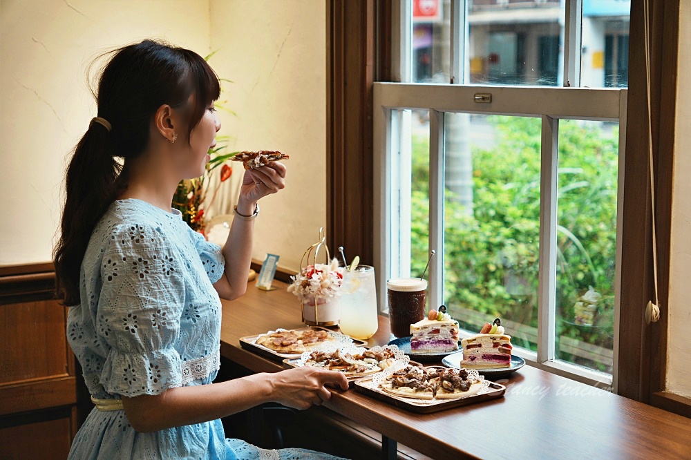 宜蘭皮皮千層蛋糕店「皮薩午茶套餐」，在監獄門廳裡享受千層蛋糕與米其林用料披薩